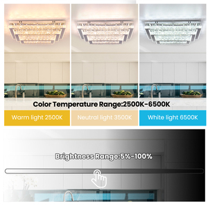 Hiện đại 3-Tier hình chữ nhật K9 pha lê LED trần ánh sáng điều khiển từ xa khách sạn Đèn chùm cho trần nhà cao - Product Image 4
