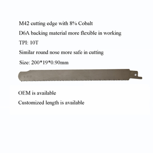 Oem tùy chỉnh 90 mét HSS Laser Hàn Bim cấp công nghiệp m42 qua lại Lưỡi cưa cho gỗ cắt Pallet - Product Image 3