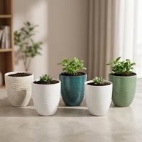 Pots de fleurs en céramique durables pour pépinière, décoration de jardin intérieur, pots de plantes en céramique pour extérieur