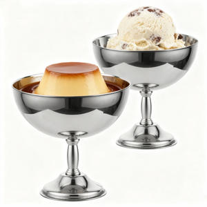 <span class=keywords><strong>Shaker</strong></span> per Condimenti in Acciaio Inox Riutilizzabile Stile Ins, Coppette in Plastica per Frutta, Gelato e Gelatina con Cucchiaio, Ciotola per Dessert - Product Image 1