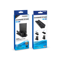 SYYTECH Support de charge multifonctionnel pour console de jeu avec ventilateur de refroidissement pour PlayStation 4 PS4 Slim Accessoires de jeu