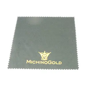 Custom Printed Logo Microfiber Polishing Plated Large Jewelry Cleaning Cloth