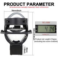 A9 Lentille de projecteur Bi-LED 3 pouces 3.0 Phare LED Faisceau haut/bas 240W Phare laser RHD 12V Feux tout-terrain Accessoires automobiles