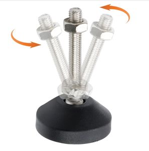 مسامير سيليكون لدعم القدم من النايلون قابلة للتعديل ، مسامير تثبيت التسوية ، قاعدة تثبيت الانزلاق ، تسوية أثاث القدمين - Product Image 4