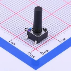 K2-1102SP-U4SC-04 Tactile Switch SMD-4P,6x6mm Switch Single Pole Single Throw Round Button 2.5N Vertical Mount - Product Image 1