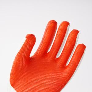 7G/10G coton caoutchouc enduit écrevisse gants coton Latex laminé résistant aux coupures gants diamant paume gants de travail - Product Image 5