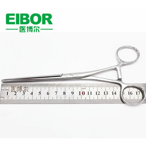 Pinzas Intestinales MedBore de 18 cm con Cabeza Recta y Curva, Instrumento Quirúrgico Veterinario - Product Image 2