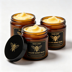 Bálsamo de Miel y Sebo Batido de Marca Privada, Bajo MOQ, Crema Facial Orgánica Antienvejecimiento, Hidratante para Piel Sensible - Product Image 5