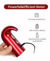 Aérateur de bouteille automatique rechargeable par USB à une touche pour distributeur électronique de vin rouge Ensemble de carafes pour cadeaux d'entreprise