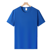 T-shirt de sport unisexe à manches courtes en polyester tricoté solide de haute qualité, séchage rapide, pour fitness, course à pied et entraînement en salle de sport
