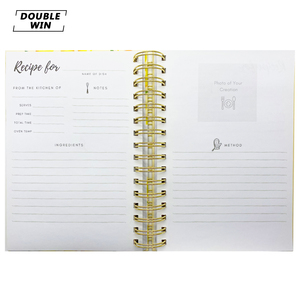 Planificador de comida de cocina casera DIY diario espiral impresión personalizada - Product Image 5