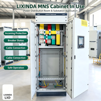 Boîtier de distribution de type tiroir IP55 MNS, appareillage basse tension, coffret en tôle, verrouillage mécanique, fabrication sur mesure LIXINDA