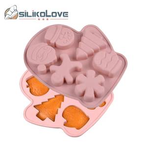 Popular Product 2025 Christmas <b>Silicone</b> Cake Round Chocolate Tree and Snowflake Mold DIY - Product Image 4