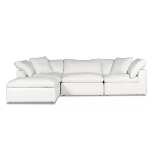 Modernes nordisches, individuell anpassbares Ecksofa aus umweltfreundlichem Stoff mit Kompressionsfaserfüllung, dreisitzig, für das Wohnzimmer - Product Image 1