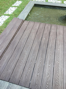Plancher composite WPC extérieur personnalisé à emboîtement, texture <span class=keywords><strong>bois</strong></span> 3D, aspect <span class=keywords><strong>bois</strong></span>-plastique, fabrication chinoise - Product Image 6