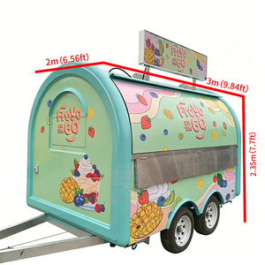 Camión de Comida Innovador Totalmente Equipado para Smoothies y Hamburguesas, Remolque de Catering de Pizza con Certificación DOT - Product Image 3