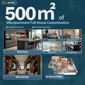 Servicios de Diseño 3D, Muebles de Cocina Modernos de Lujo en <span class=keywords><strong>Blanco</strong></span> y Gris Brillante, Planos para Villas y Resorts - Product Image 2