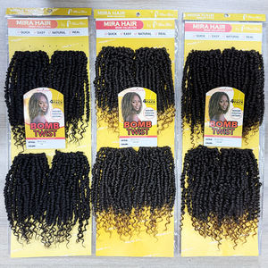 Fornitori Dropshipping: Extension per Capelli Sintetici <span class=keywords><strong>Afro</strong></span> Kinky Pre-attorcigliati 4X, 14 Pollici, Stile Passion Twist a Spirale, in Bulk - Product Image 3