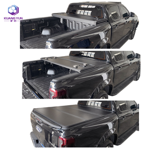 Cubierta de Tonneau de tres pliegues personalizada para Ford F150 2015-2020 cama de camión de 5,5 pies impermeable con función de bloqueo - Product Image 4