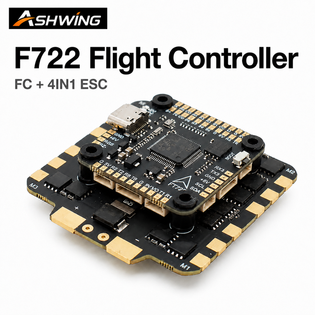 F722 UAV Flight Controller with BLS 60A-100A 4IN1 ESC, Anti-jamming 8-Way Motor Board for FPV Aerial Photography