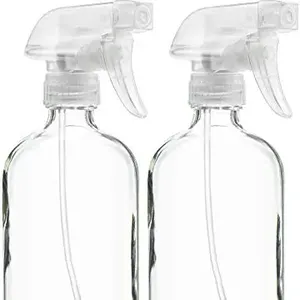 Recipientes vacíos transparentes recargables de 16 oz para aceites esenciales, productos de limpieza, plantas de nebulización de aromaterapia o cocina