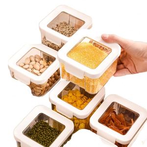 Modern Multifunctional PP Plastic Sealed Food Storage Tank-Airtight BPA Free Travel <b>Kitchen</b> <b>Pantry</b> Organization Canisters Flip - Product Image 2