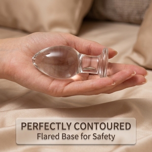 Анальная пробка из прозрачного стекла, 7 см, для мужчин и женщин, для самостимуляции и флирта, товары для взрослых - Product Image 4