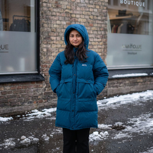 Veste d'hiver longue professionnelle en duvet de qualité supérieure, élégante, chaude, imperméable, avec des matériaux durables et résistants - Product Image 2