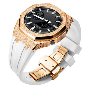 ชุดดัดแปลงนาฬิกา <span class=keywords><strong>G</strong></span>-<span class=keywords><strong>Shock</strong></span> GA2100 รุ่นหรูหรา GA 2100 รุ่นที่ 5 ตัวเรือนประดับเพชรเต็มเรือน สายยาง สายเรซิ่น - Product Image 4