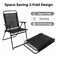 Chaise pliante de loisirs d'extérieur moderne de haute qualité, légère, multifonctionnelle, portable, imperméable, avec structure en fer et revêtement en tissu