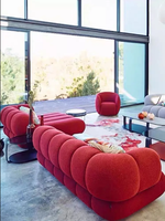 Canapé en Tissu Simple pour Petit Appartement, Salon, Villa – Ensemble Complet de Mobilier Design Luxe Léger