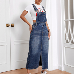 <span class=keywords><strong>Abito</strong></span> Casual da donna in Denim Patchwork <span class=keywords><strong>abito</strong></span> in Denim Modulare alla coscia <span class=keywords><strong>abito</strong></span> <span class=keywords><strong>lungo</strong></span> in <span class=keywords><strong>jeans</strong></span> Denim - Product Image 2