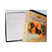 Bible de mariage KJV, la Parole de Dieu pour votre jour de mariage, couverture rigide, papier de haute qualité, impression offset, ventes en promotion