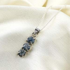 Natural Stone Pendant <b>Necklace</b> Claw Setting Unisex Everyday Wear - Product Image 5