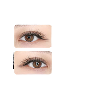 Pestañas Aoshiman NQ Aotu Fan, Hechas a Mano, Veganas, de Pelo Sintético Natural, Largas, para Cosplay, Segmentadas, Individuales
