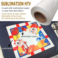 Fournisseur de vinyle Recyclable Textil Glossy Matte Used Dark Fabric Shirts Heatpress Christmas Heat Transfer Vinyl Sublimation HTV