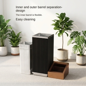 High Quality Decorative Standing <strong>Smoke</strong> <strong>Bin</strong> for Luxury Club and Restaurant Hallway Trending Large Capacity Waste <strong>Bin</strong> - Product Image 1