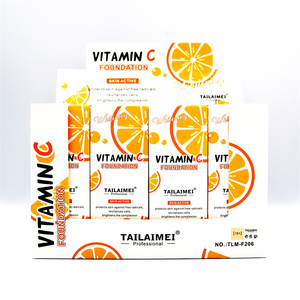 Base de Maquillaje Líquida F206 <span class=keywords><strong>TLM</strong></span> Naranja Vitamina C Mate Blanca, Cuidado de la Piel, Tinte, Hidratante e Iluminador, Cobertura Total - Product Image 2