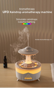 New Raindrop Aroma Diffuser for Bedroom Home Desktop Air <b>Humidifier</b> with Night Light Fragrant Room Sprays Machine - Product Image 3