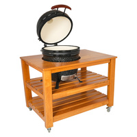 SEB KAMADO Luxus Keramik Grill Kamado Grill BBQ Grill Holzkohle Raucher mit Tisch Outdoor Küche Garten