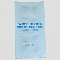 Sacs d'emballage personnalisés en PE robuste à fond carré thermosoudés pour le conditionnement de poudre d'additif ignifuge