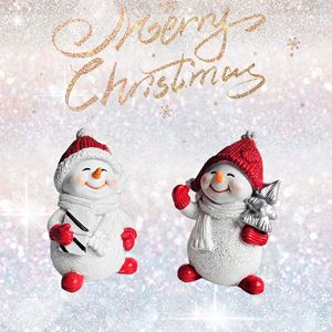 Christmas Snowman Resin Ornament a Perfect Choice for Home Decoration - Product Image 1