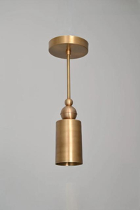 Luminaire suspendu moderne en laiton fait main, style mid-century, pour la maison ou le bureau, spot LED à intensité variable avec finition polie - Product Image 6