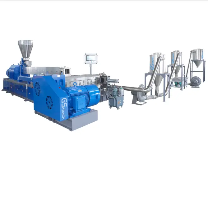 High Output 95/200 Two Stage Extruder PVC electrical cable wire Pellets Compounding Extrusion Machine