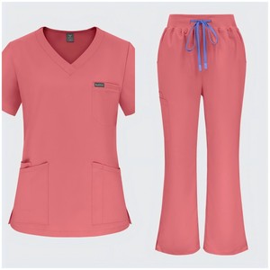 Pantalon de travail confortable pour médecins, vêtements de travail vétérinaires modernes Vancouver Quebec, uniformes à jambes larges 48002 - Product Image 1
