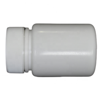 60ml Original Usine HDPE Blanc Médecine Capsules Conteneur Pilule Bouteille avec Bouchon à Vis Forme Ronde conception Logo Personnalisé