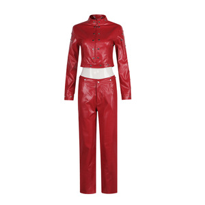 Costume de cosplay en cuir rouge Ban Seven Deadly Sins, ensemble veste et pantalon, Halloween, Anime - Product Image 1