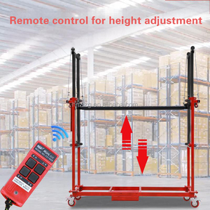 Perancah Lipat Elektrik 3M, Platform Pengangkat Tali Kawat Elektrik dengan Remote Control, Perancah Elevator untuk Hotel dan Penggunaan Rumah Tangga - Product Image 2