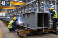 Bâtiments préfabriqués en structure métallique pour entrepôts, ateliers, fermes et utilisation en extérieur