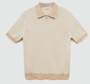 Camisas de Punto Personalizadas al por Mayor para <span class=keywords><strong>Hombre</strong></span> |   Polo de Lujo con Cierre de Cremallera, Corte Holgado, Bordado, Color Sólido, Gran Venta - Product Image 1